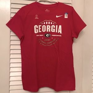 2021 National Champions University of Georgia Nike T-shirt